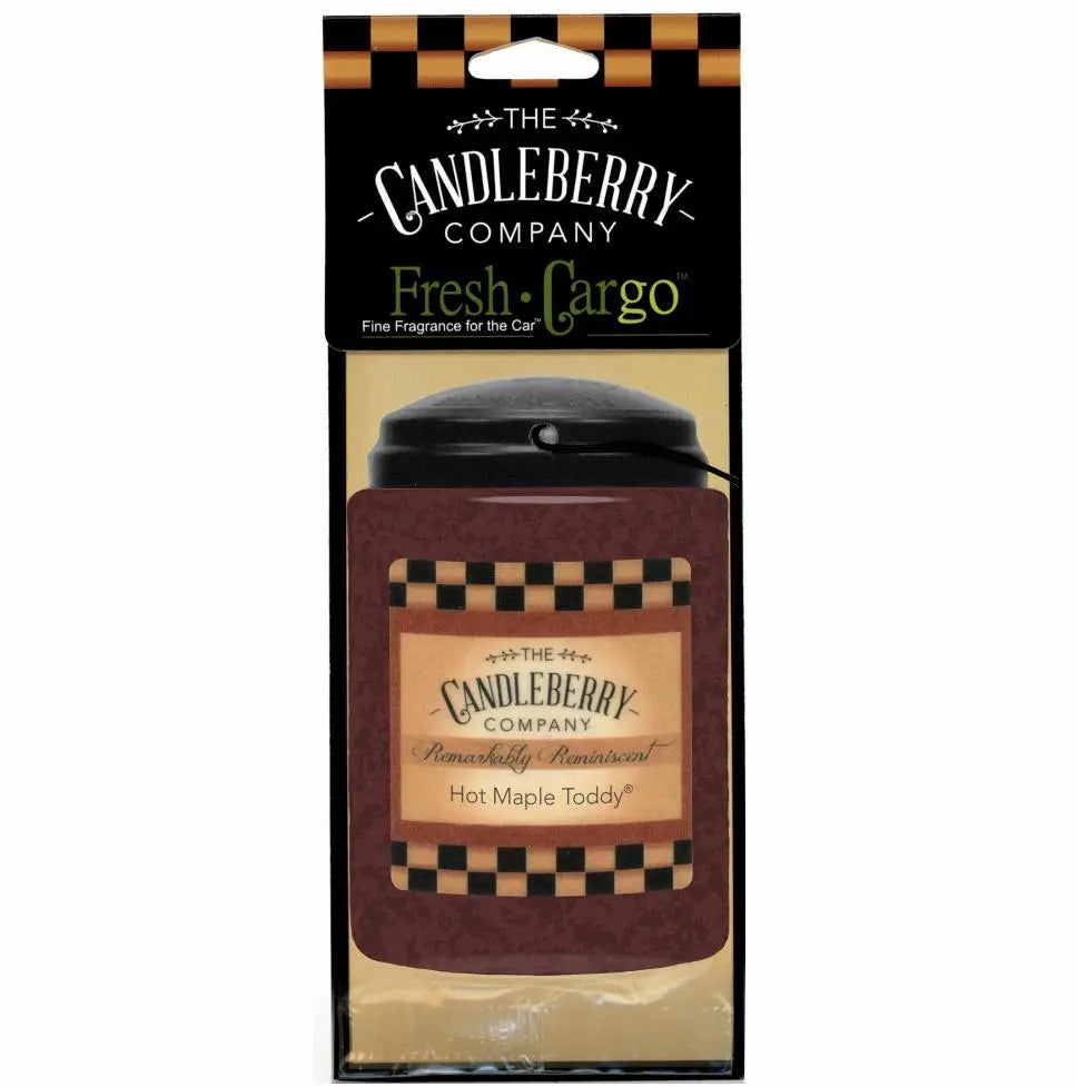 Hot Maple Toddy®- "Fresh Cargo"®, Scent for the Car (2-PACK) (Collective) by The Candleberry® Candle Company, scented candle main product photo