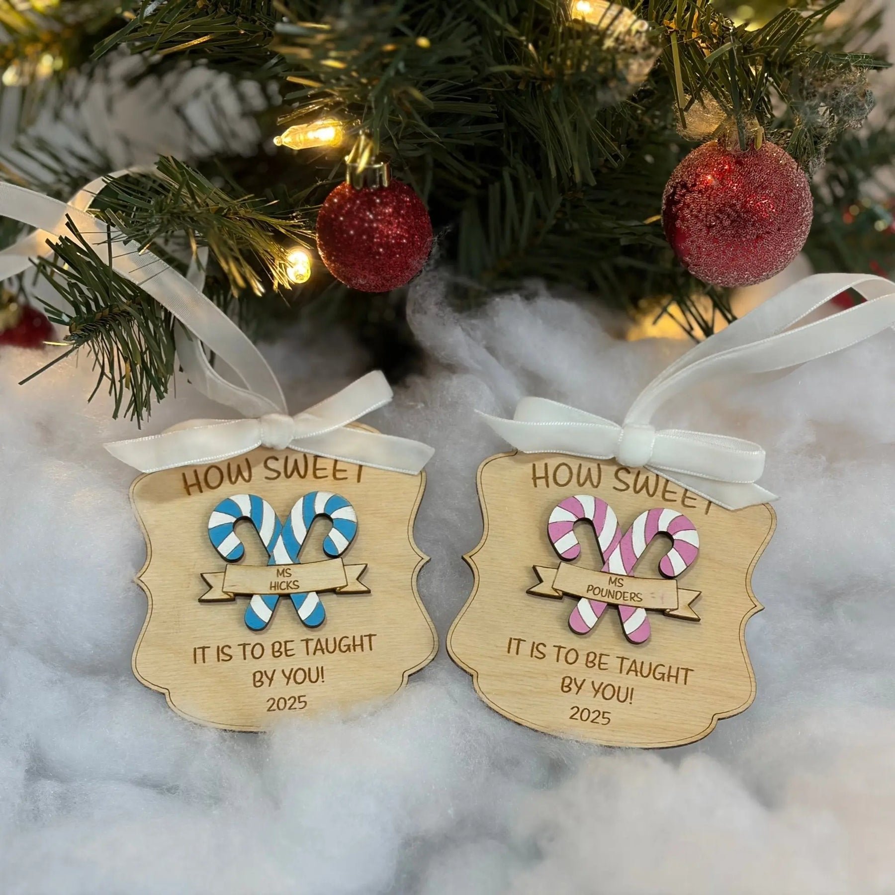 Personalized Teacher Appreciation Ornaments: Handmade 'How Sweet' Candy Cane Gifts for Educators in 2025