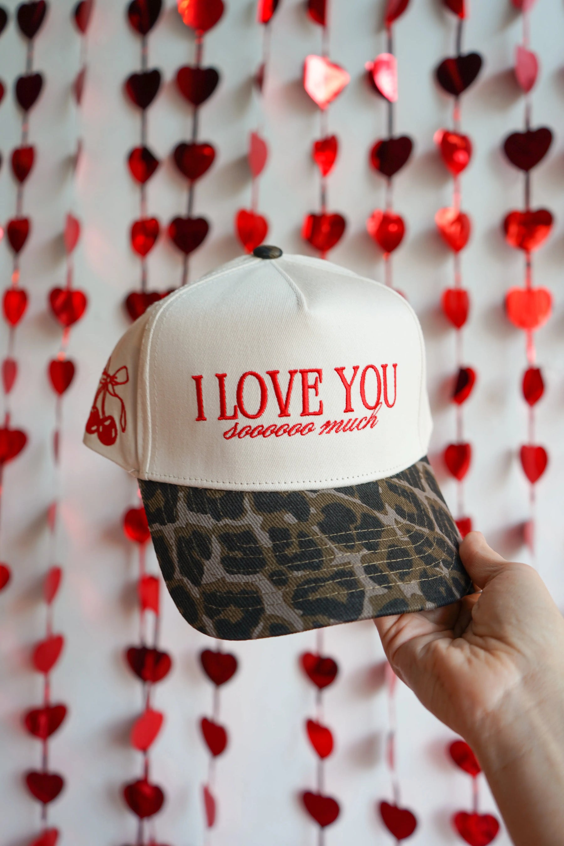 I Love You Sooooo Much - Leopard Vintage Hat KenzKustomz