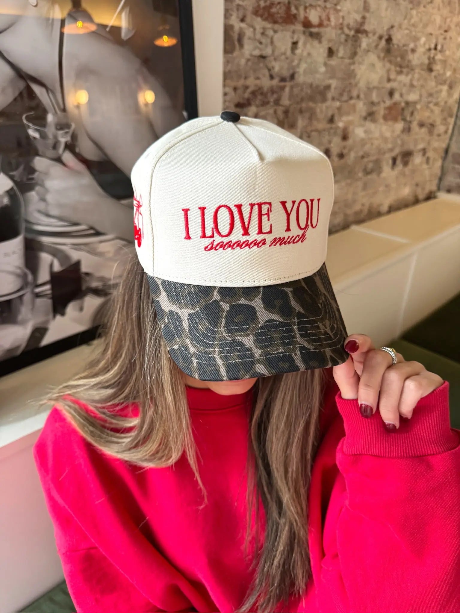 I Love You Sooooo Much - Leopard Vintage Hat KenzKustomz