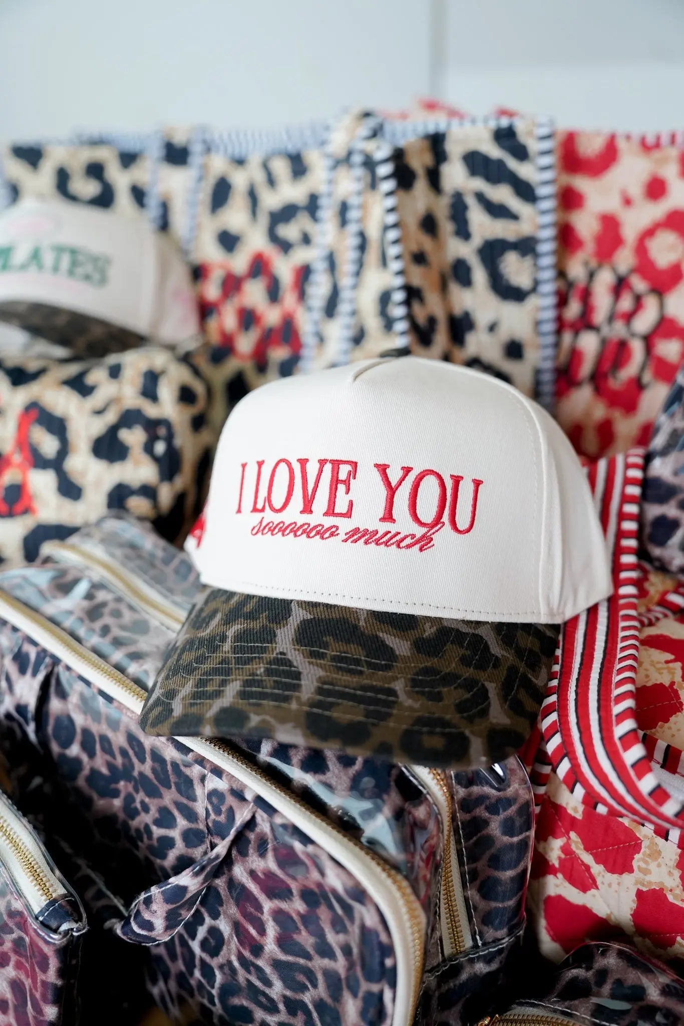 I Love You Sooooo Much - Leopard Vintage Hat KenzKustomz