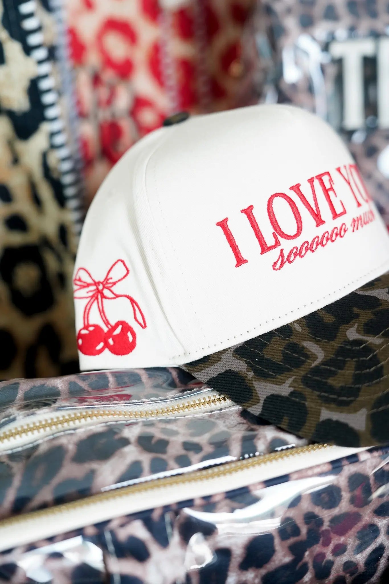 I Love You Sooooo Much - Leopard Vintage Hat KenzKustomz