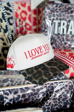 I Love You Sooooo Much - Leopard Vintage Hat KenzKustomz