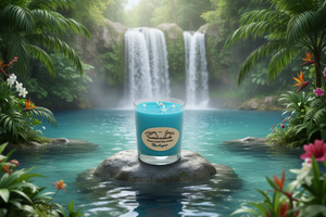 Blue Lagoon Soy Candle – Fresh & Aquatic Scent | Mam Jam’s