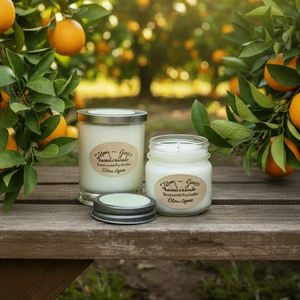 Citrus Agave Soy Candle – Bright & Citrus Scent | Mam Jam’s