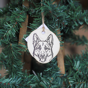 Prodigal Pottery Handmade Ceramic Dog Breed Ornament — product view 4
