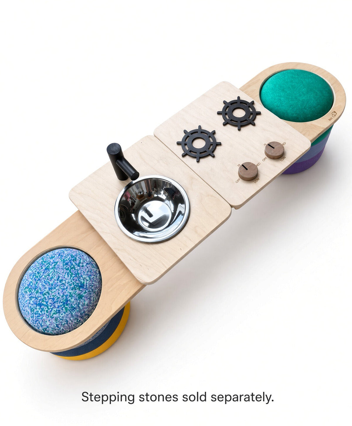 Play Kitchen Cooktop Sink Topper for Balance Board