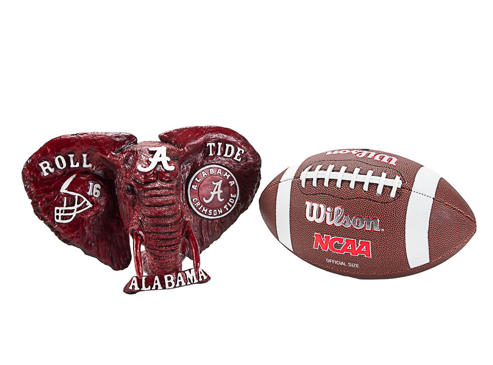 Alabama Crimson Tide Cast Bronze Crimson Elephant