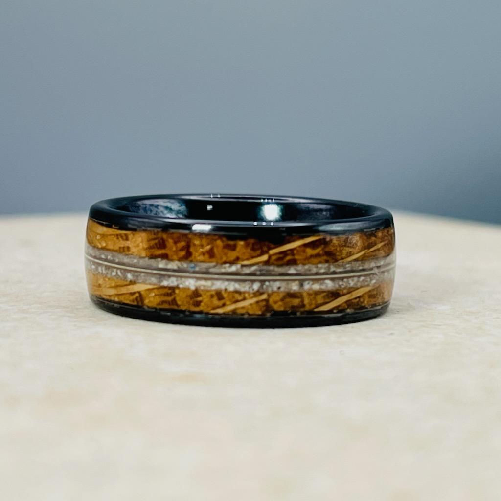 The Infinite String Memorial Ring by Cotton Street Art Company, handmade jewelry detail photo 2