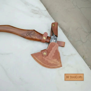 Varrok Spike Tomahawk axe with Damascus Steel Head
