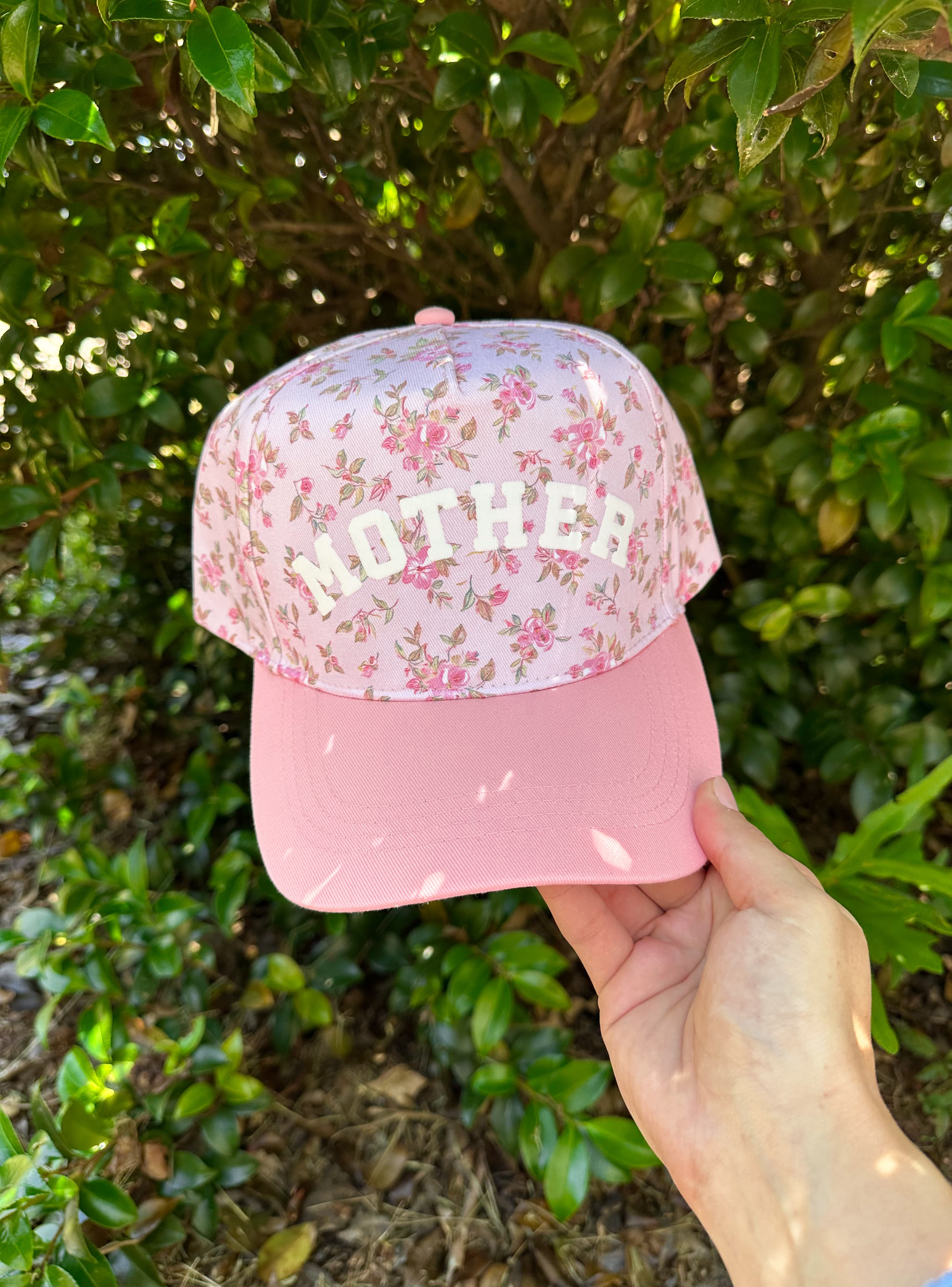 Mother Floral Light Pink Trucker Hat