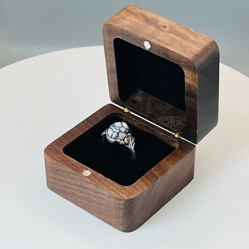 The Weeping Willow Sterling Silver and Tru-Stone Memorial Ring