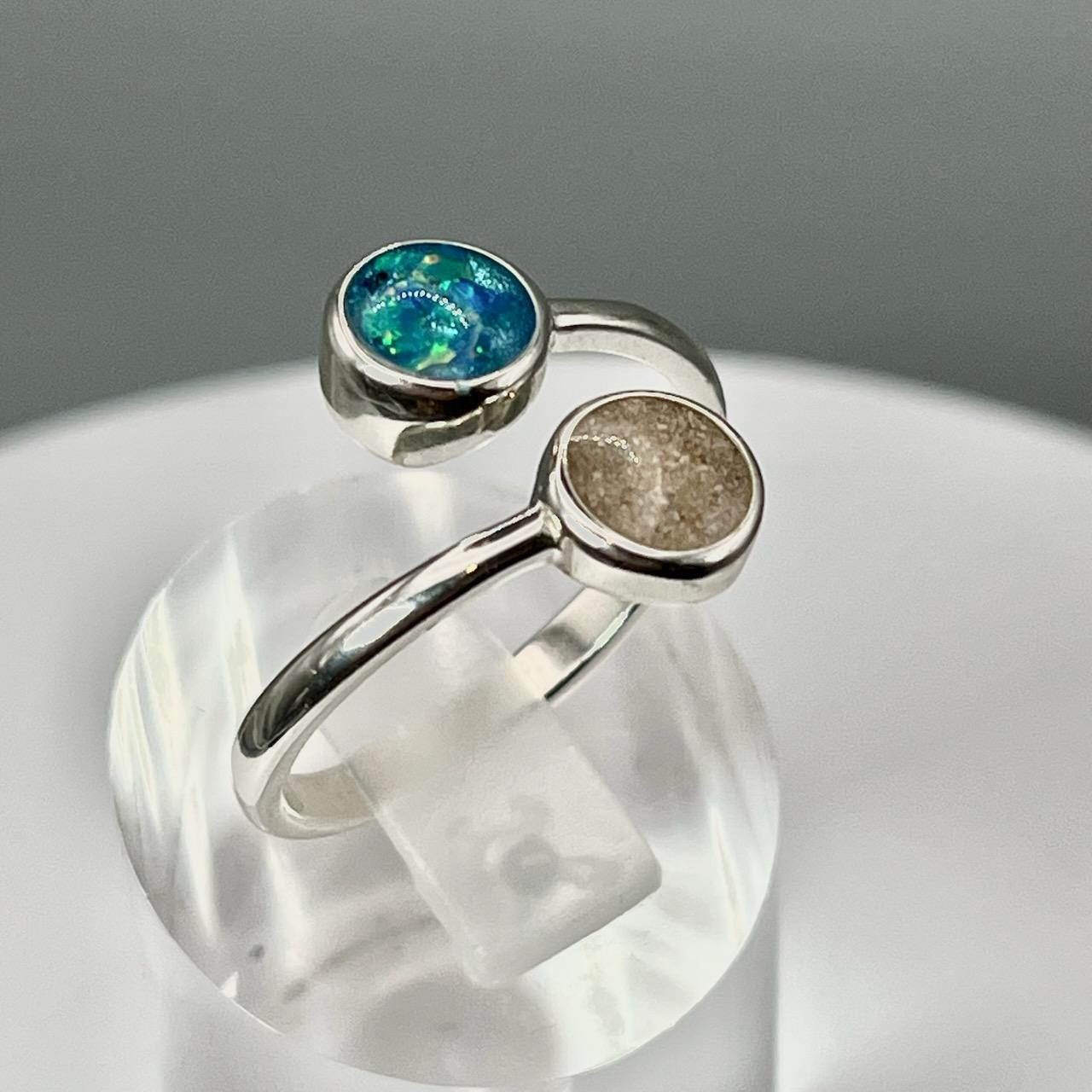 Everlasting Duo Keepsake Ring by Cotton Street Art Company, handmade jewelry main product photo