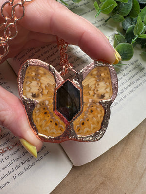 Butterfly and Labradorite Necklace