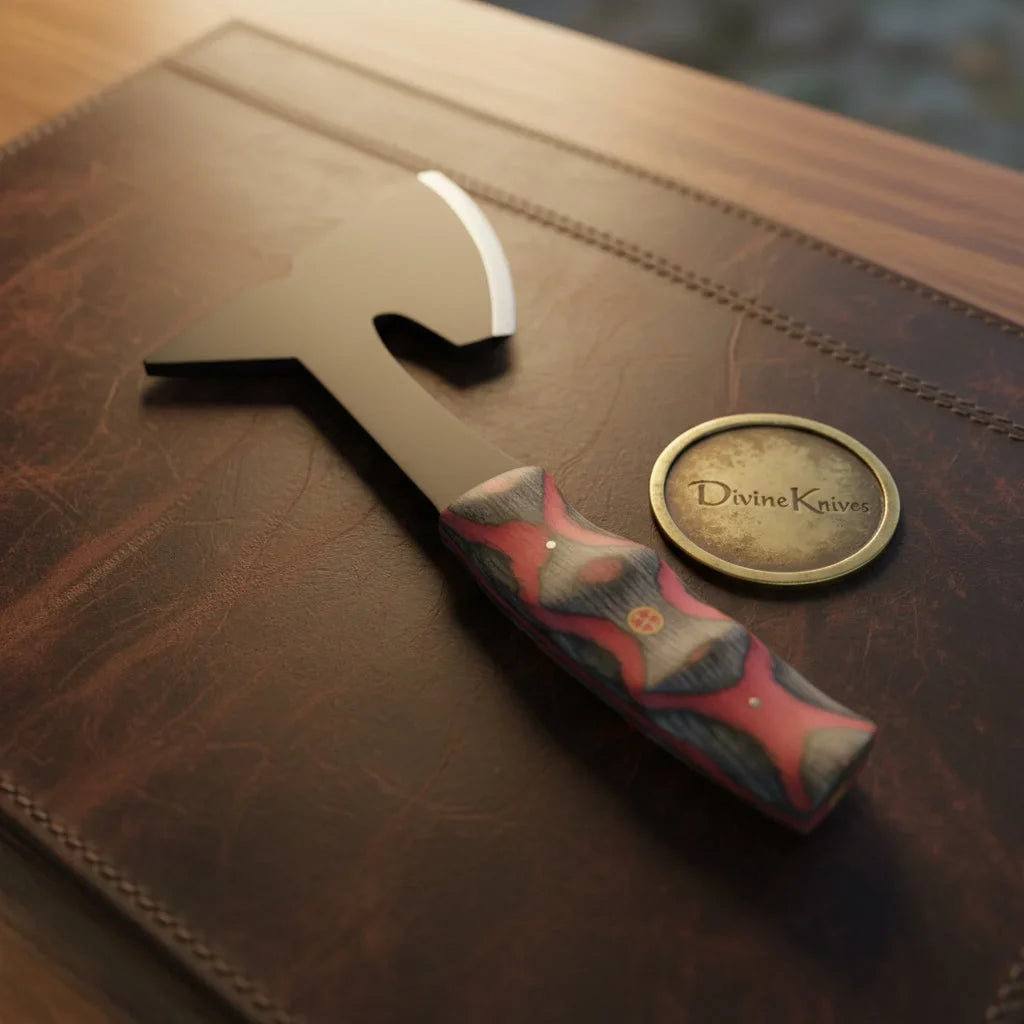 Pakkawood Tomahawk Throwing Axe with Multi-Color Handle