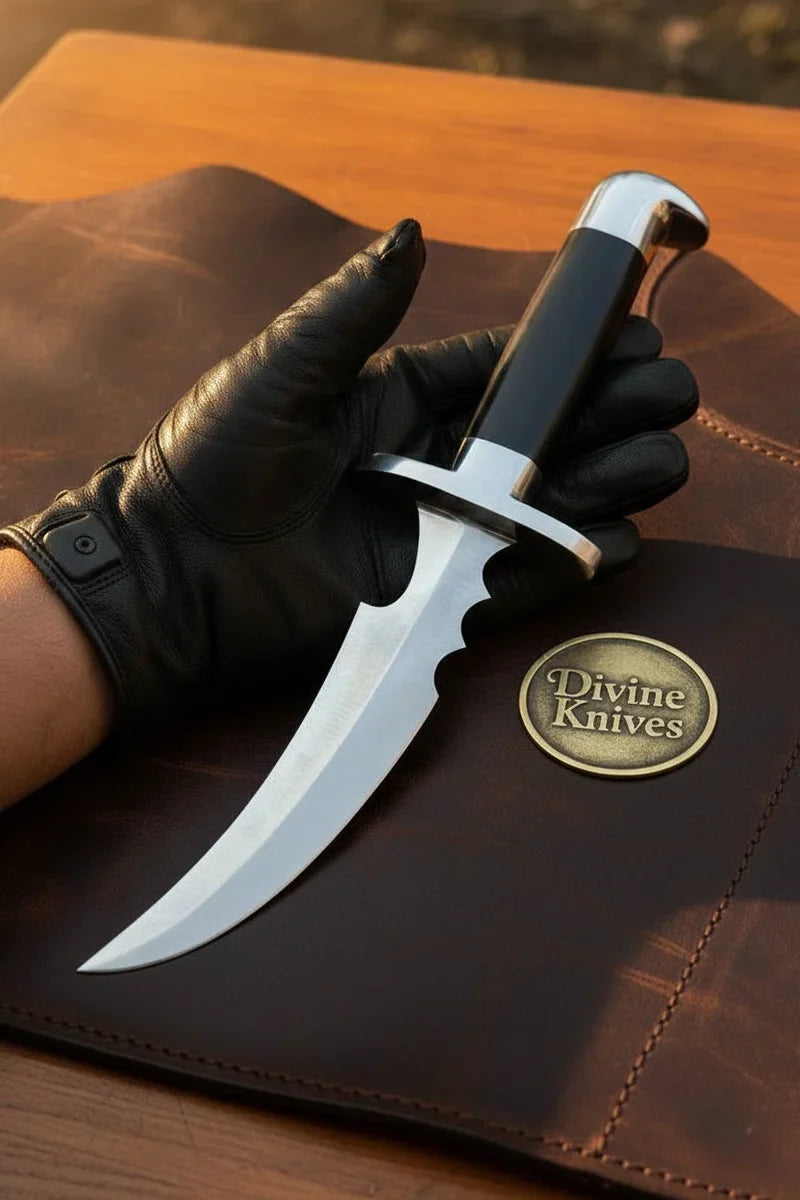 Longsweep Batman Red Hood Knife with Unbroken Arc and Steel Fittings