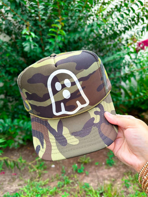 Ghost Full Camo Trucker Hat