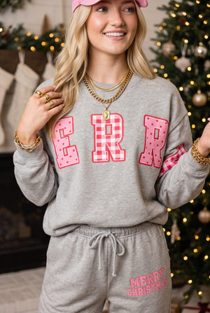 Merry Christmas Patch Sweatshirt by Southern Bliss Company