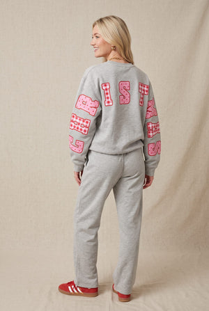 Merry Christmas Patch Sweatpants by Southern Bliss Company – view 3