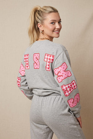 Merry Christmas Patch Sweatshirt by Southern Bliss Company – view 3