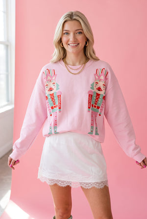 Double Nutcracker Pink Sweatshirt by Southern Bliss Company – view 3