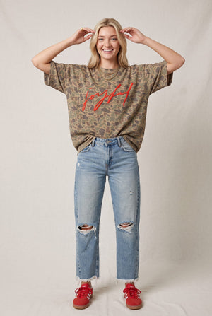 Joyful Duck Camo Heavy Tee by Southern Bliss Company – view 4