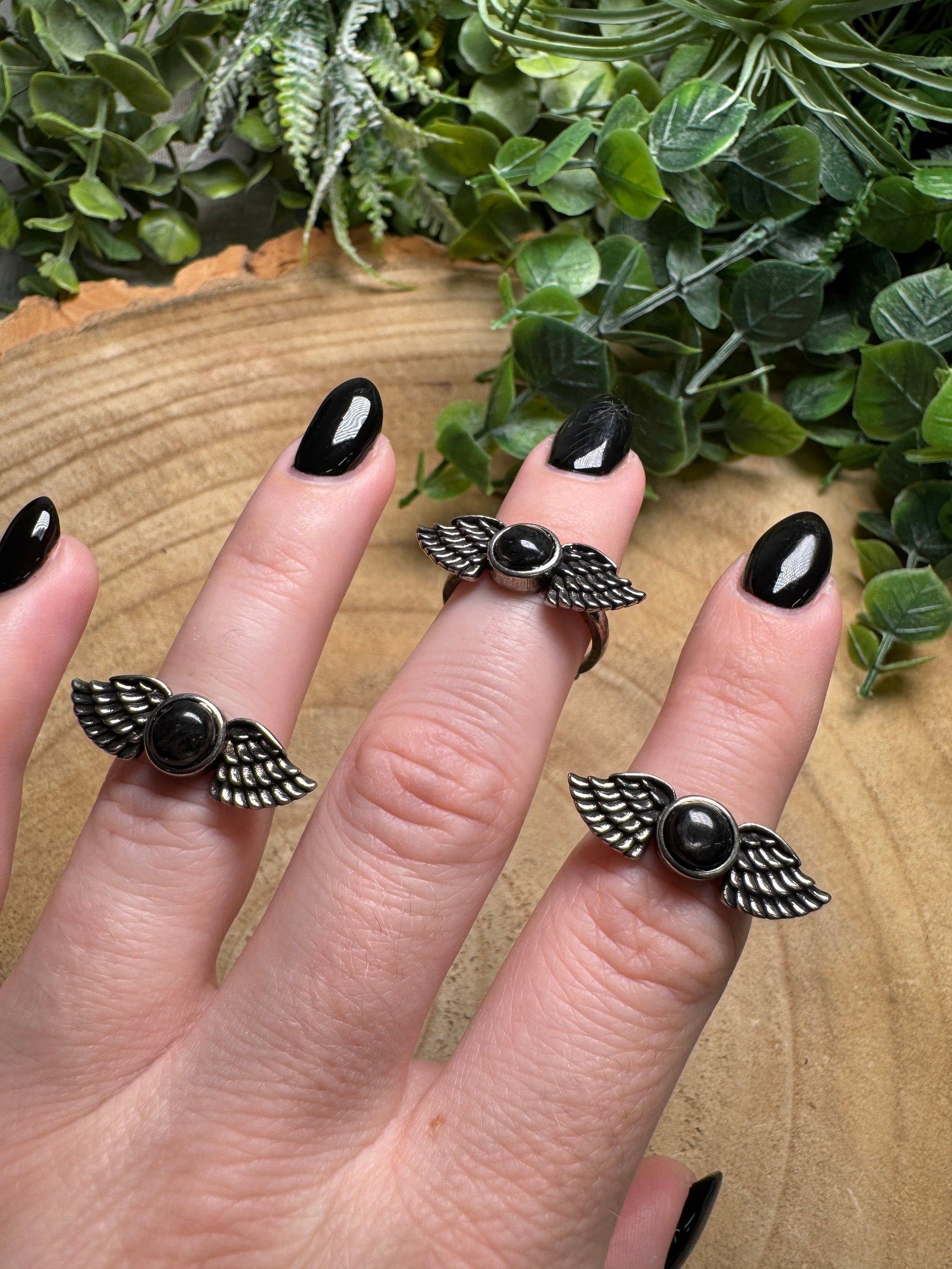 Hypersthene Angel Ring Adjustable