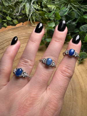 Blue Kyanite Ring Adjustable