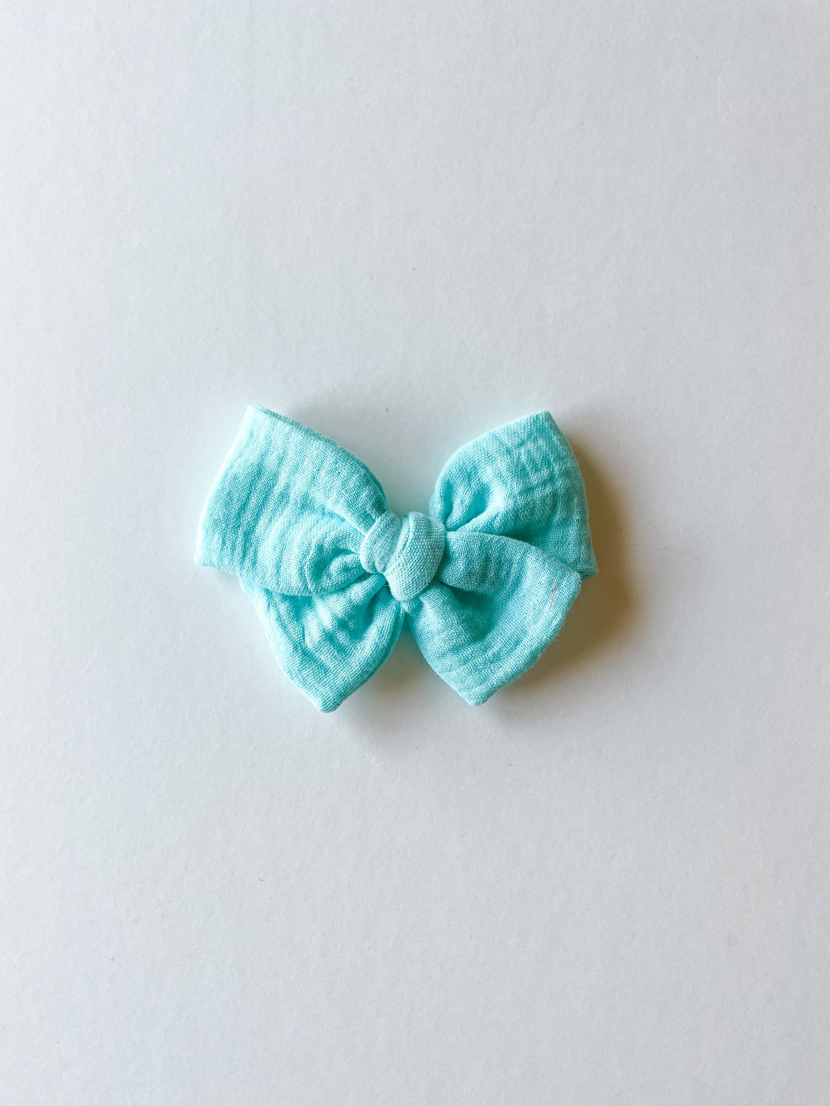 Bright Turquoise Pinwheel Bow by Boosh Baby image 1