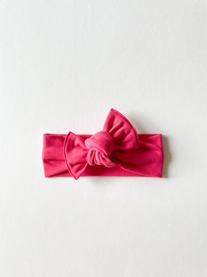 Hot Pink Tie On Headwrap by Boosh Baby image 1