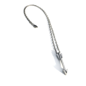 Arrow of Courage Necklace - Sterling Silver Christian necklace by Forged By Fire