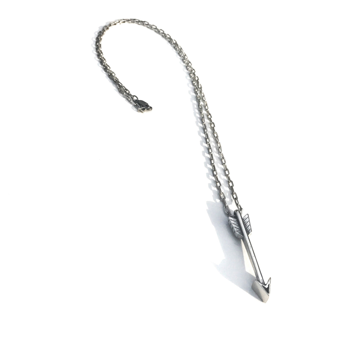 Arrow of Courage Necklace - Sterling Silver Christian necklace by Forged By Fire