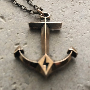Hold Fast Anchor Necklace - Bronze Christian necklace by Forged By Fire - additional view 8