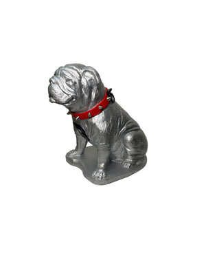 Chrome Finish Georgia Bulldogs Cast Stone Mascot Sculpture