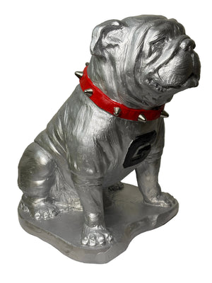 Chrome Finish Georgia Bulldogs Cast Stone Mascot Sculpture