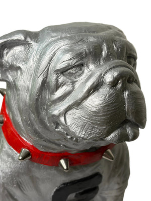 Chrome Finish Georgia Bulldogs Cast Stone Mascot Sculpture