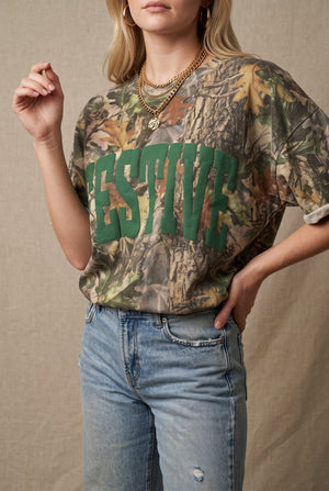 Festive Vintage Wood Camo Heavy Tee by Southern Bliss Company – view 5