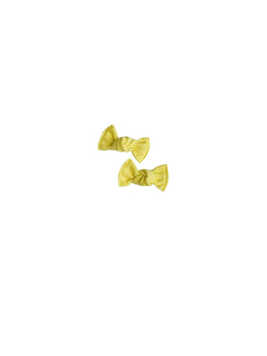 Lemon Yellow Ribbed Knot Bow by Boosh Baby image 1
