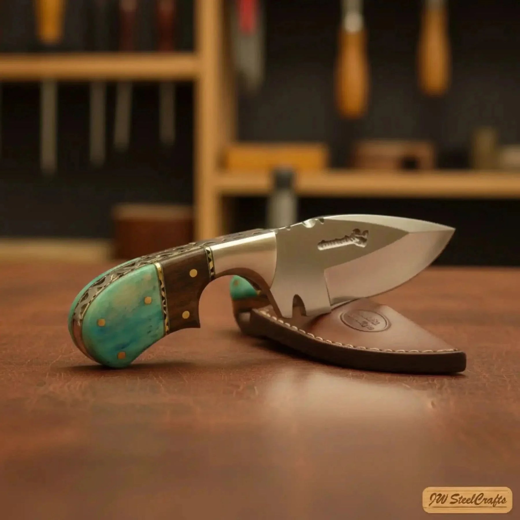 Compact Small Skinner Knife 2.5” Blade  Handle Durable EDC Tool