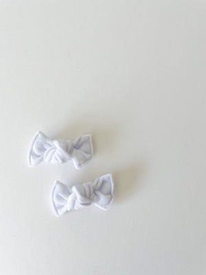 Bright White Velvet Knot by Boosh Baby image 1
