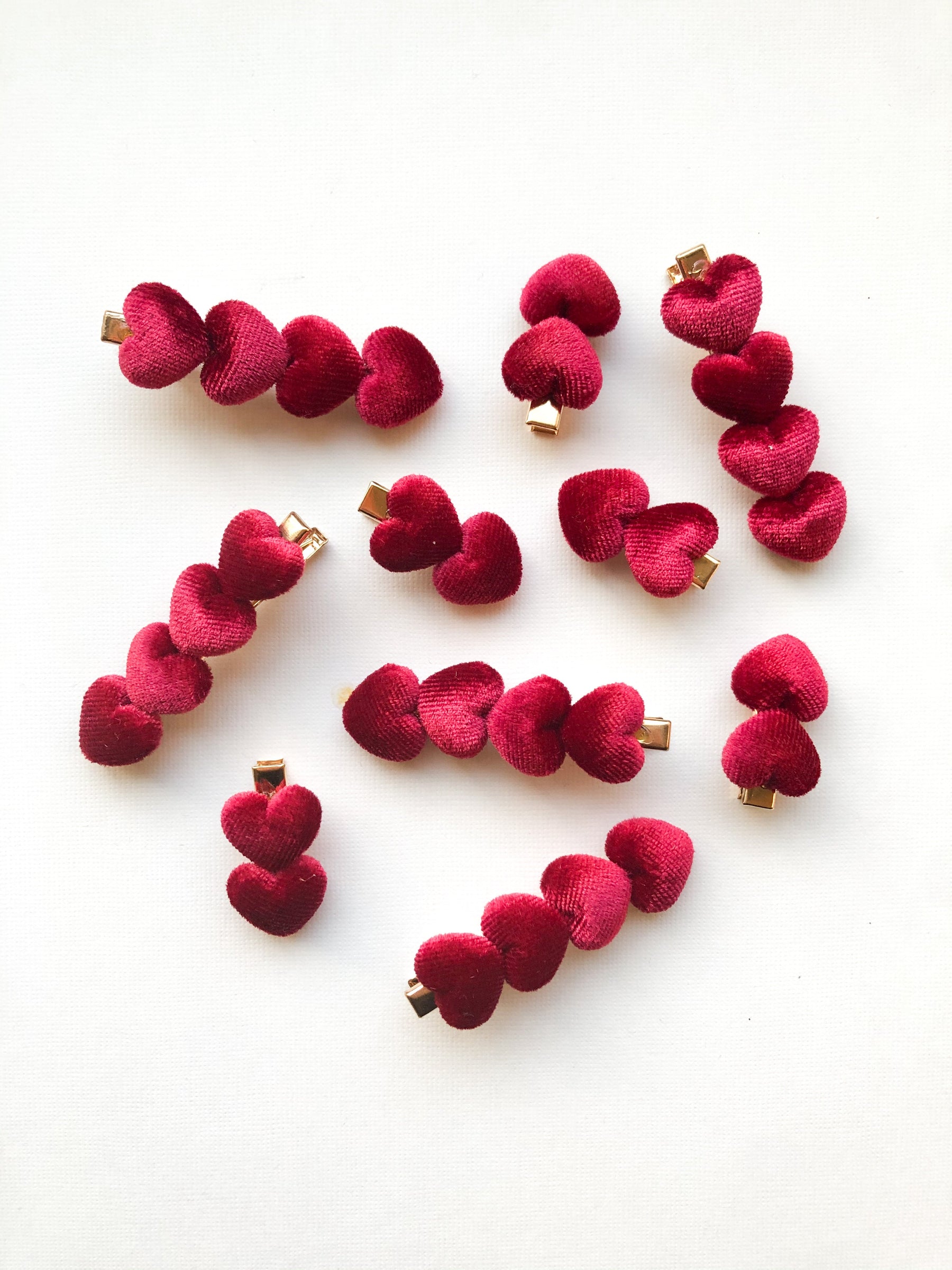Cranberry Hearts Clip by Boosh Baby