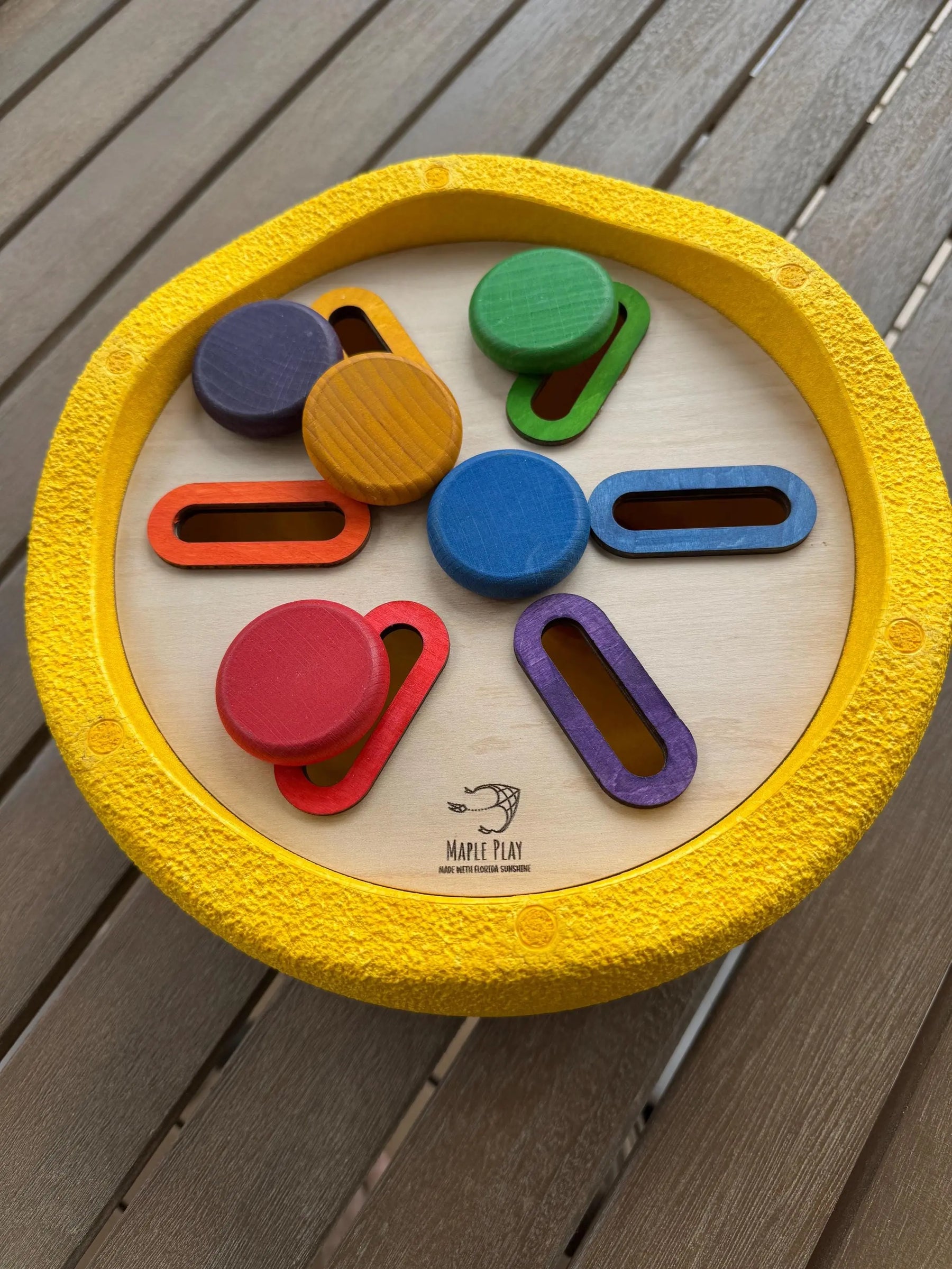 Insert for Stepping Stones by Maple Play, educational toys detail photo 2