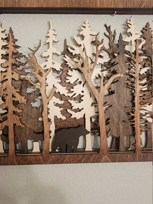 Into The Wild - 7 Layer Wall Art EverLee Creations