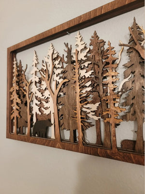 Into The Wild - 7 Layer Wall Art EverLee Creations