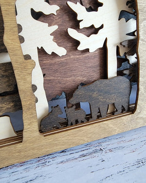 Into The Wild - 7 Layer Wall Art EverLee Creations