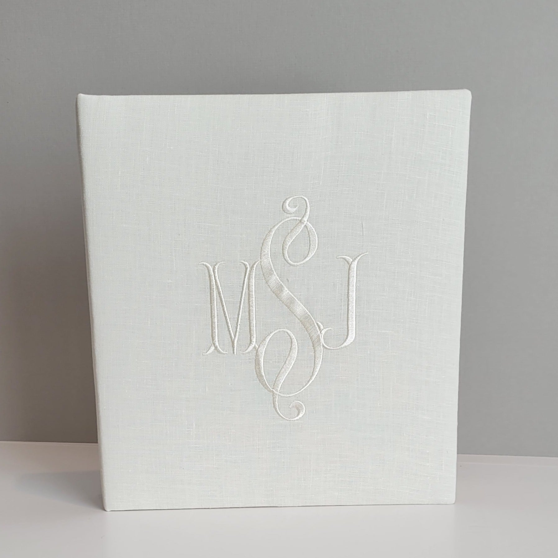 Baby Memory Book - Ivory Linen (w/o Bow) by AP Creations in Tuscaloosa, paper gift detail photo 2