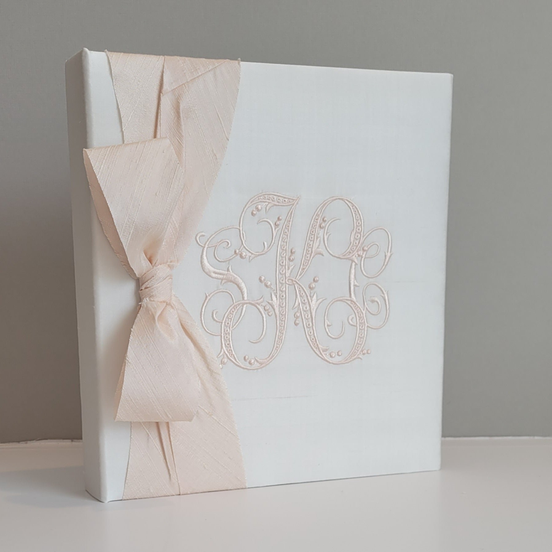 Baby Memory Book - Ivory Silk (w/ SATIN Bow) by AP Creations in Tuscaloosa, paper gift detail photo 8