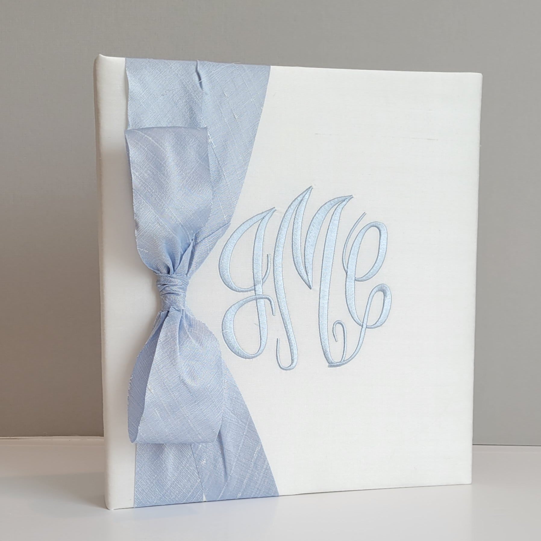Baby Memory Book - Ivory Silk (w/ SILK Bow) by AP Creations in Tuscaloosa, paper gift detail photo 3