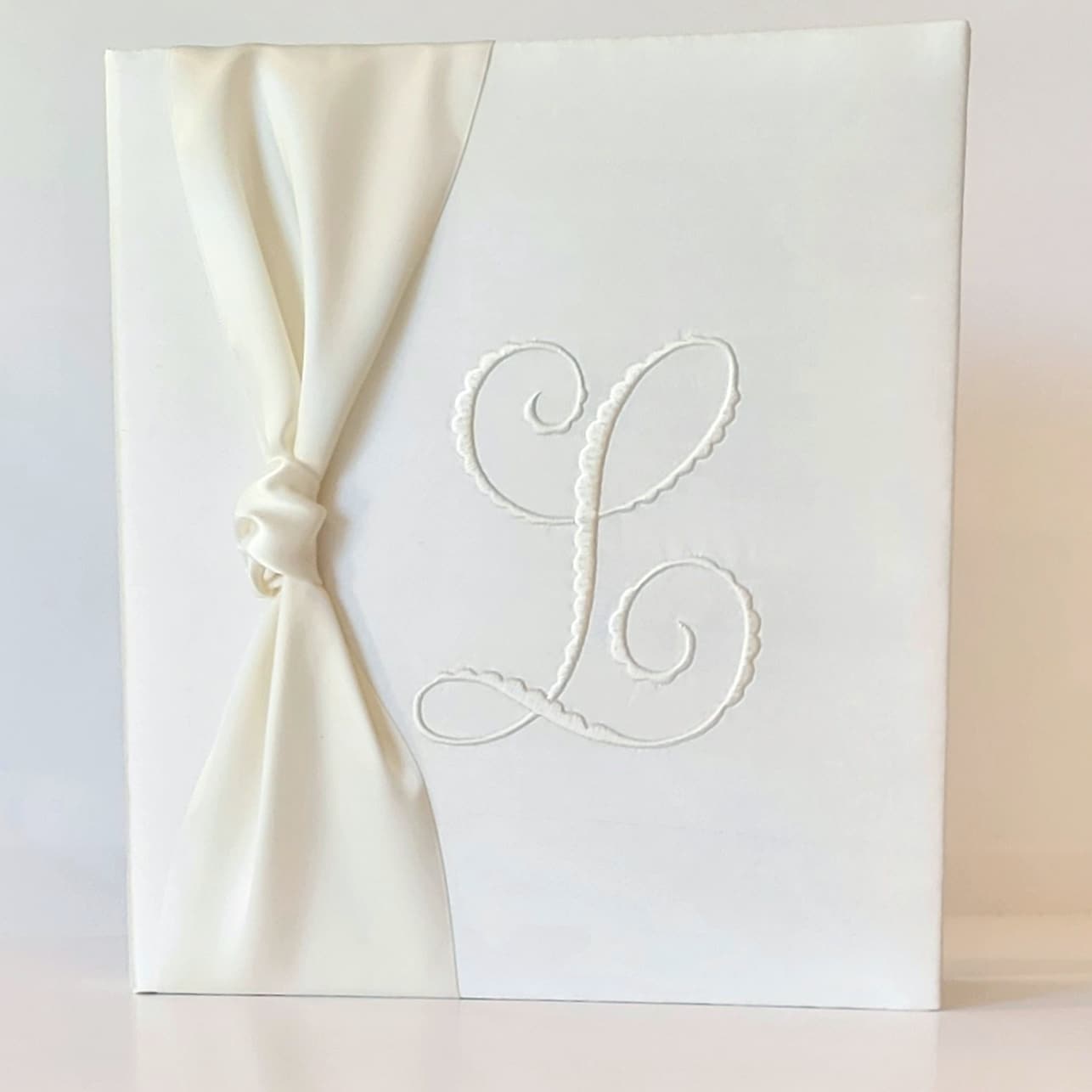 Baby Memory Book - Ivory Silk (w/ SATIN Bow) by AP Creations in Tuscaloosa, paper gift detail photo 10