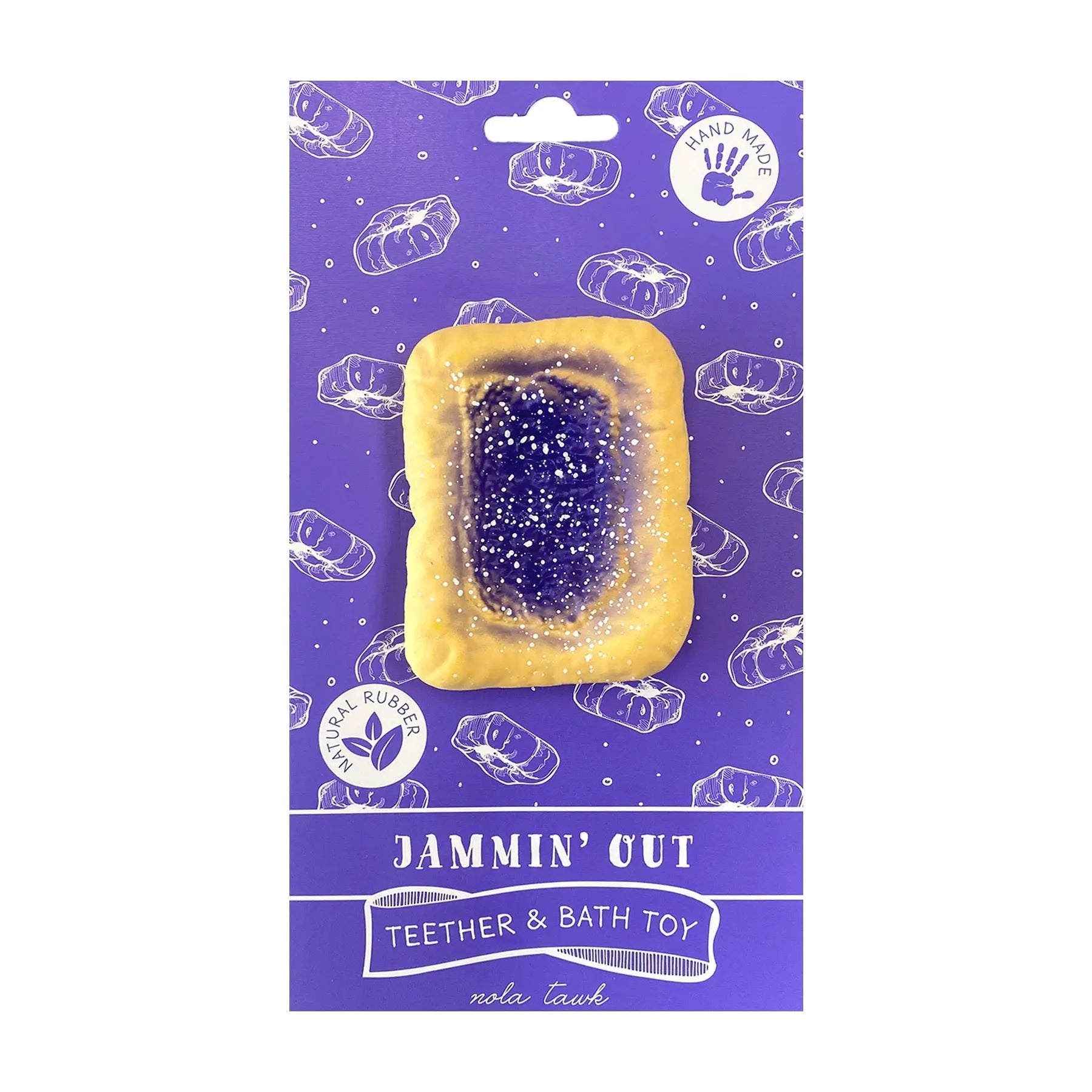 Jammin' Out Kolache Teether & Bath Toy Nola Tawk